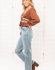 Daze Fools Gold Sundaze High Rise Vintage Straight Jean-Bottoms-Daze Denim-L. Mae Boutique & Wild Mabel Clothing