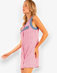 Denim Darling Pink Tweed Dress-Dresses-Heyson-L. Mae Boutique & Wild Mabel Clothing