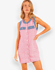 Denim Darling Pink Tweed Dress-Dresses-Heyson-L. Mae Boutique & Wild Mabel Clothing