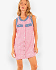 Denim Darling Pink Tweed Dress-Dresses-Heyson-L. Mae Boutique & Wild Mabel Clothing