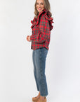 Woodland Red Tartan Collared Blouse