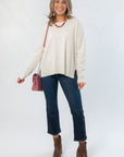 Cream Long Sleeve Sweater