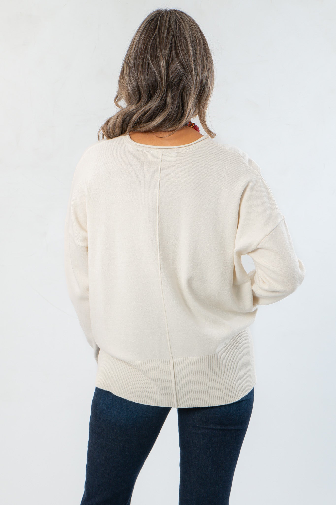 Cream Long Sleeve Sweater