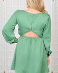 Emerald Eyes Mini Dress-Dresses-Lost and Wander-L. Mae Boutique & Wild Mabel Clothing