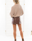 Free People Chocolate Fondant Wynne Vegan Skirt-Bottoms-Free People-L. Mae Boutique & Wild Mabel Clothing
