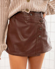 Free People Chocolate Fondant Wynne Vegan Skirt-Bottoms-Free People-L. Mae Boutique & Wild Mabel Clothing