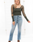 Free People Emerald Night After Night Long Sleeve Top-Tops-Free People-L. Mae Boutique & Wild Mabel Clothing
