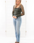 Free People Emerald Night After Night Long Sleeve Top-Tops-Free People-L. Mae Boutique & Wild Mabel Clothing