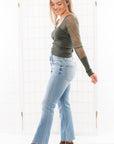 Free People Emerald Night After Night Long Sleeve Top-Tops-Free People-L. Mae Boutique & Wild Mabel Clothing
