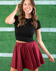 Gamecock Pride Garnet Skort-Bottoms-She + Sky-L. Mae Boutique & Wild Mabel Clothing