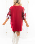 Garnet Sequin Jersey Dress-Dresses-WHY Dress-L. Mae Boutique & Wild Mabel Clothing
