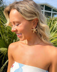 Gold Starfish Statement Stud Earrings-Jewelry-Golden Stella-L. Mae Boutique & Wild Mabel Clothing