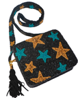 Gold & Teal Star Beaded Bag-Accessories-Tiana Designs-L. Mae Boutique & Wild Mabel Clothing