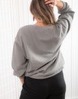 Grey USC Helmet Sweatshirt-Tops-Ever Ashton the Label-L. Mae Boutique & Wild Mabel Clothing