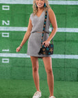 Grey V-Neck Sweater Tank Set-Onesies-TCEC-L. Mae Boutique & Wild Mabel Clothing