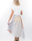 Hattie Patchwork Ivory Maxi Skirt-Bottoms-Polagram-L. Mae Boutique & Wild Mabel Clothing