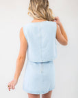 Heartstrings Denim Heart Stitch Mini Skirt-Bottoms-Cloud Ten-L. Mae Boutique & Wild Mabel Clothing