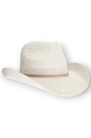 Hello Vegas Pearl Sequin Cowboy Hat-C.C Beanie-L. Mae Boutique