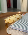 Ivory & Gold Acrylic Bangle