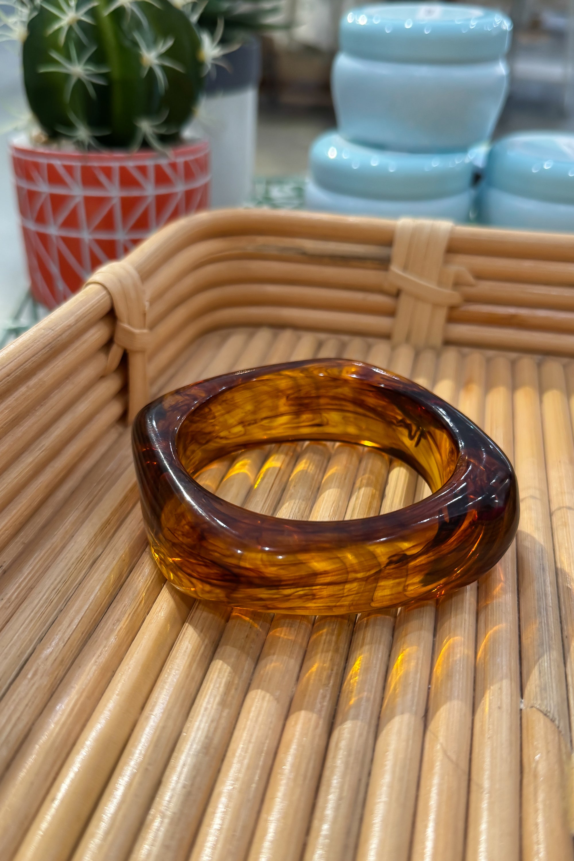 Brown Acrylic Bangle