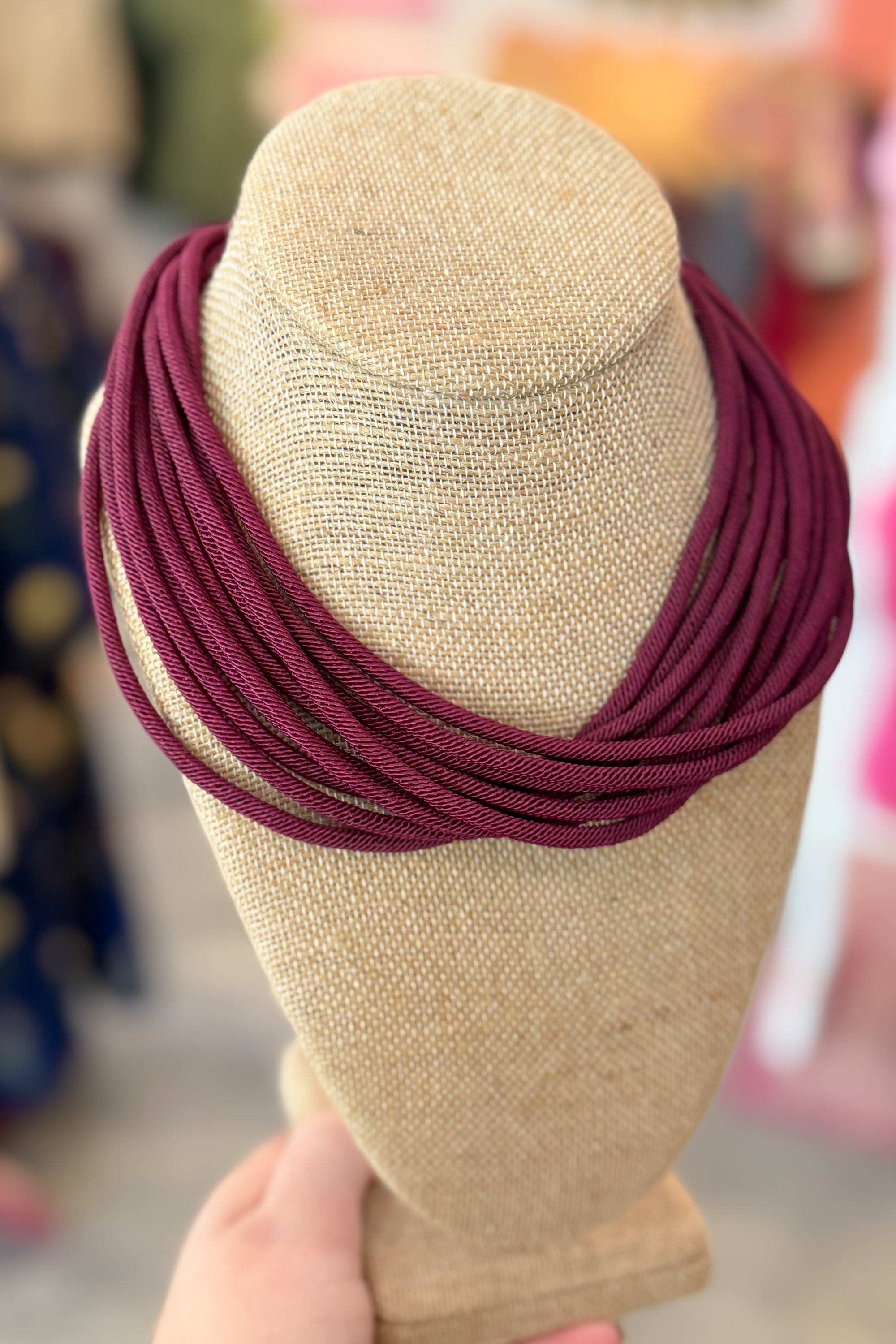 Wine Rope Layered Necklace