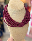 Wine Rope Layered Necklace