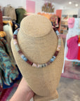 Dark Multi Mini Beaded Necklace