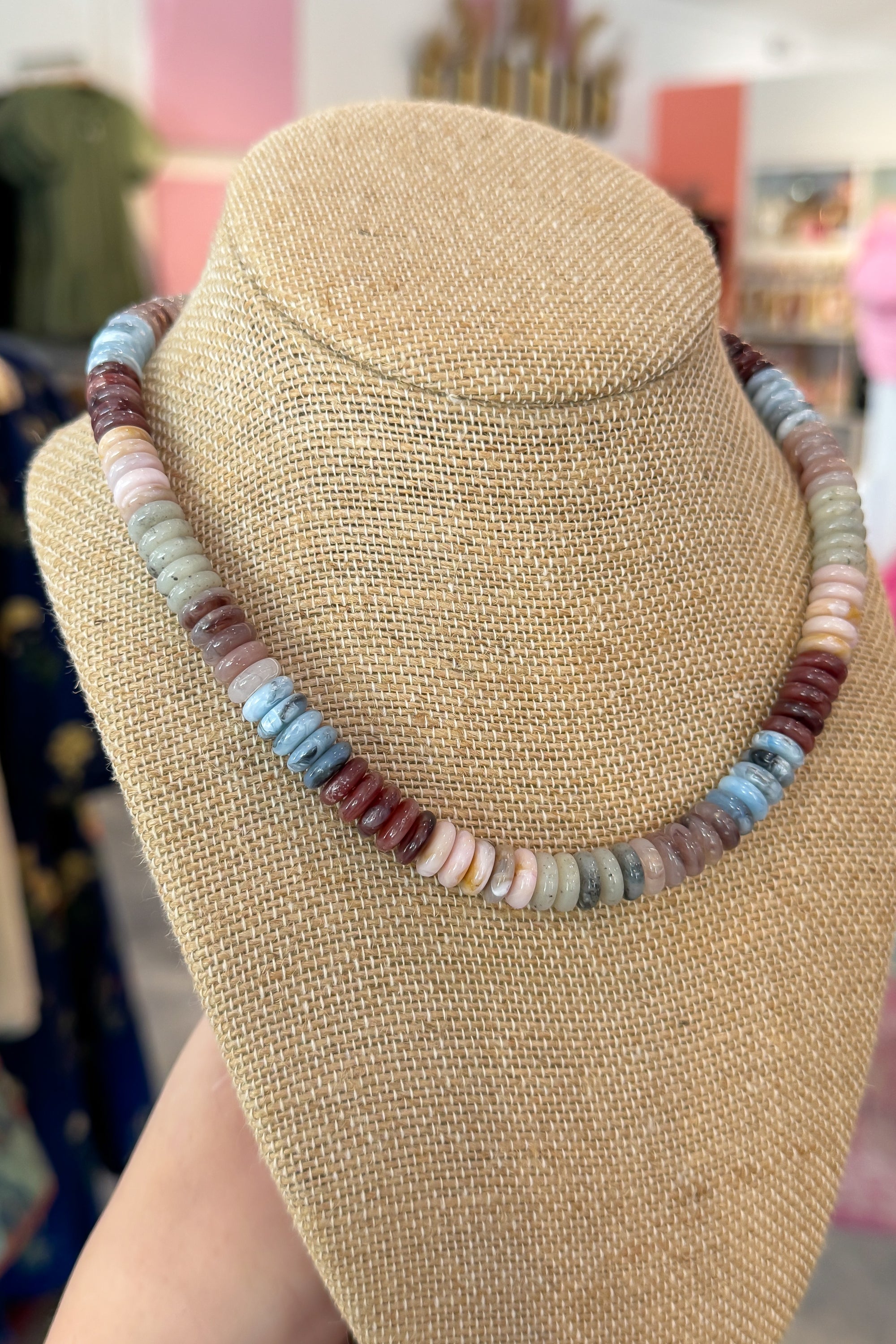Dark Multi Mini Beaded Necklace