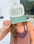 Salty Sage Green Canvas Trucker Hat