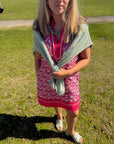 Fairway Floral Hot Pink Contrast Shift Dress