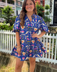 Morgan Folk Love Mini Dress