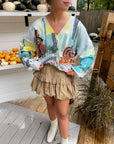 Queen of Sparkles Thanksgiving Parade Button Up Cardigan