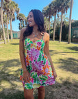 Margarita Vibes Tropical Mini Dress