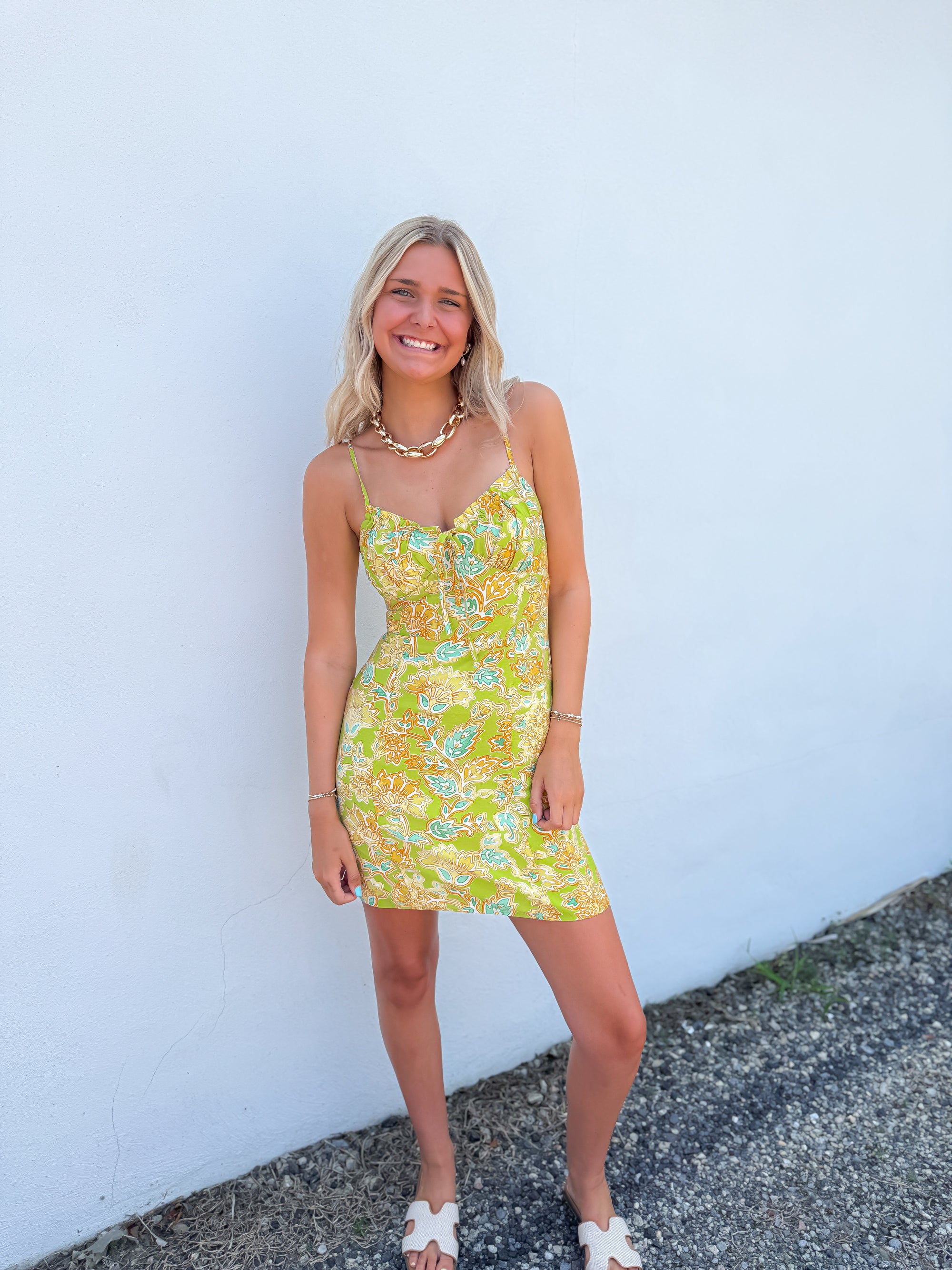 Meadow Muse Sweetheart Mini Dress
