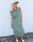 Z Supply Hunter Green Calabasas Midi Dress