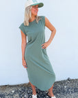 Z Supply Hunter Green Calabasas Midi Dress