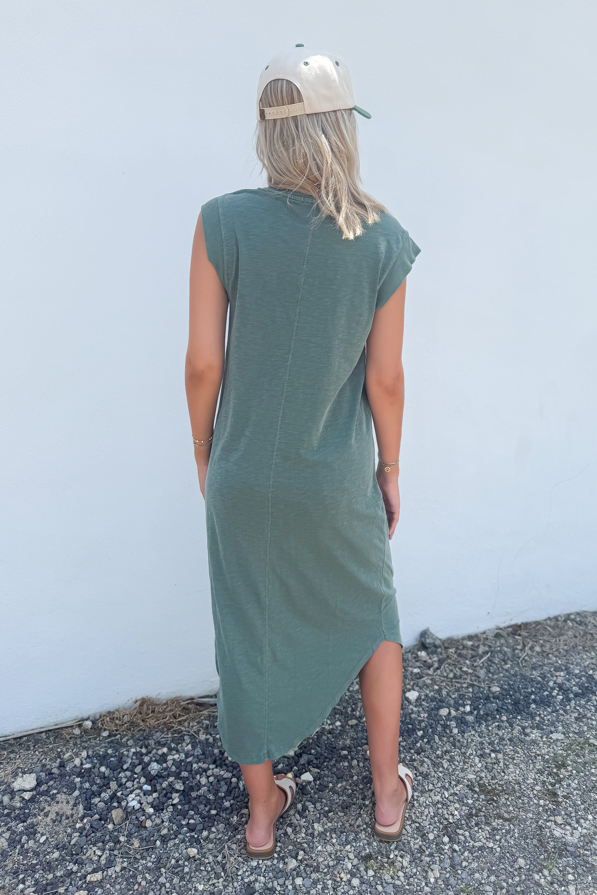 Z Supply Hunter Green Calabasas Midi Dress