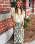 Brooklyn Ivory Mixed Media Bubble Top