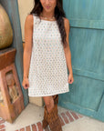 Sun Glitter Sequin Embellished Shift Dress