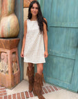 Sun Glitter Sequin Embellished Shift Dress