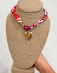 I Heart Clemson Tigers Scarf Necklace
