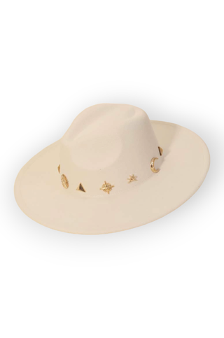 In Your Dreams Wide Brim Ivory Hat-Fame Accessories-L. Mae Boutique