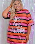 It's My Birthday Sequin Stripe Dress-Dresses-WHY Dress-L. Mae Boutique & Wild Mabel Clothing