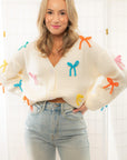 Just a Girl Who Loves Bows Chunky Cardigan-Tops-MainStrip-L. Mae Boutique & Wild Mabel Clothing