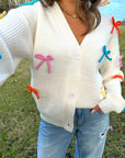 Just a Girl Who Loves Bows Chunky Cardigan-Tops-MainStrip-L. Mae Boutique & Wild Mabel Clothing