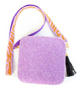 Lavender Tiger Face Beaded Bag-Accessories-Moyna-L. Mae Boutique & Wild Mabel Clothing