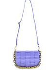 Lilac Gold Chain Quilted Crossbody Bag-Bags/Purses-BC Bags-L. Mae Boutique & Wild Mabel Clothing