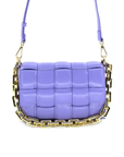 Lilac Gold Chain Quilted Crossbody Bag-Bags/Purses-BC Bags-L. Mae Boutique & Wild Mabel Clothing