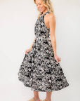 Midnight Floral Halter Midi Dress-Dresses-Heyson-L. Mae Boutique & Wild Mabel Clothing