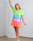 Neon Sequin Striped Birthday Dress-Dresses-WHY Dress-L. Mae Boutique & Wild Mabel Clothing